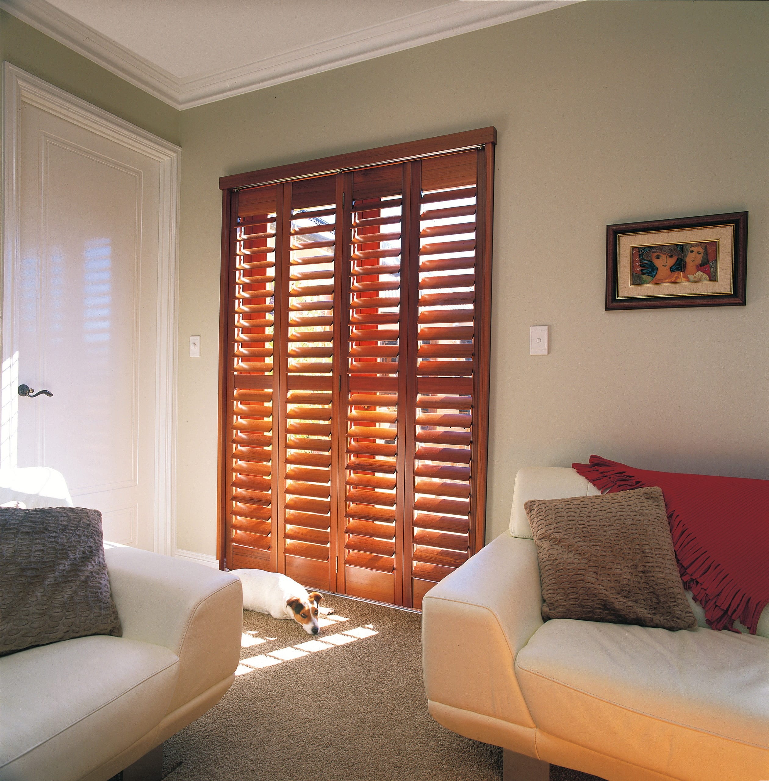 Premium custom blockout roller blinds installed perfectly in a modern Sydney home